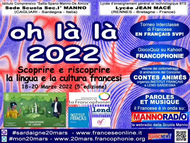 20 Marzo 2022: anche la Sardegna torna a festeggiare la settimana della Francofonia